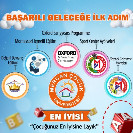 İngilizce ve Atölye Ağırlıklı Eğitim Sistemiyle Türkiye’nin En İyi Anaokulu.Mercan Çocuk Üniversitesi Malatya Anaokulu